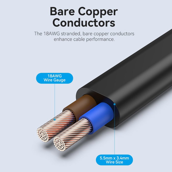 Vention Cable de alimentación forma 8 ZCLBAC CEE7/16 macho a C7 hembra 1.8m